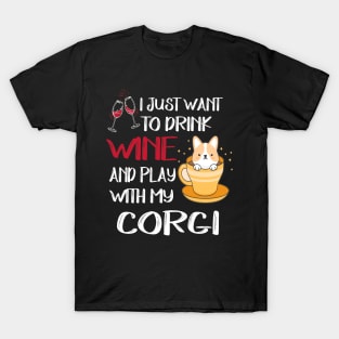 I Want Just Want To Drink Wine (5) T-Shirt